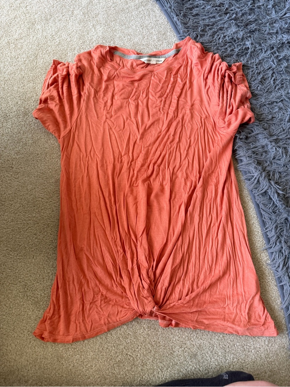 Women’s Coral Twist Front Short Sleeve Top